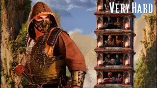Playing MK2 Scorpion movie skin in MK1 Classic Towers (Very Hard)