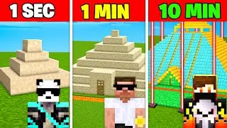 1 SEC VS 1 MIN SECURITY PYRAMID BUILD BATTLE 