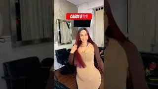 Cardi B Shows Off Her Real Hair! 🎀✨ #cardib #youtubeshorts #hairstyle