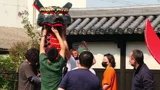 令和4年10月2日に行われた亀蛇の組み立て風景です