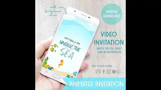 Under the Sea Video Invitation | Under the Sea Animated Invitation