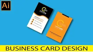 Design Professional Business Card OR Visiting Card in illustrator - Business Card Bangla Tutorial