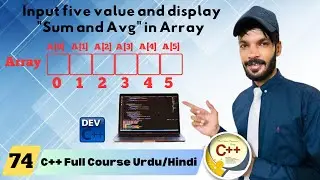 Lect#74) Input five value and display 