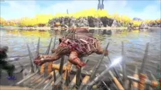 Ark: Survival Evolved destroying invaders battleraft