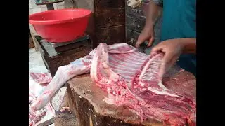 Original Number One Mutton Cutting Skill #goat #muttoncuttinginbangladesh #meatbd #meatcuttingskill