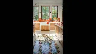 Rustic Meets Modern: Wood Slice & Flower Resin Floor
