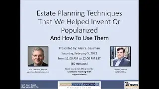 Estate Planning Techniques That We&nbsp;Helped Invent & Charitable Planning With Cryptocurrency