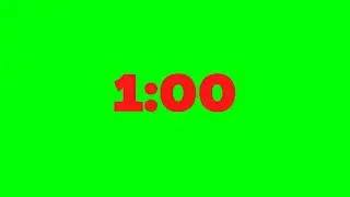 1 minute timer (Green Screen)
