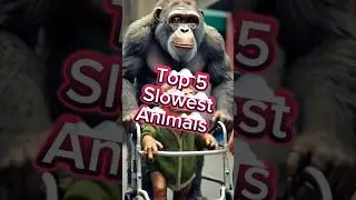 Top 5 SLOWEST ANIMALS on earth #animals #slowanimals