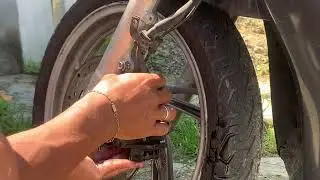 troca pastilha de freio sh 150 (parte 2)