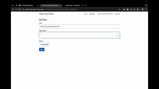 Full Stack Assignment (Suntek Ai) - Task and Time Tracking App (Sveltekit)