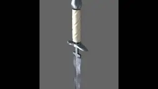 3D Printable Damascus Steel Flamberg Dagger by alive-one.