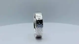 Sterling Band 5-6mm Classic Textured by Klee Angelie Jewelry