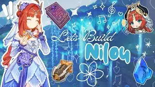 the prettiest hydro character! building my nilou ‧₊˚❀༉‧₊˚. cozy genshin impact gameplay