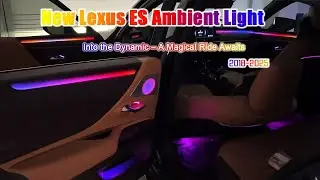 Lexus ES Ambient Lighting Upgrade | Full Interior LED Trim Installation Tutorial (OEM Style Look!)