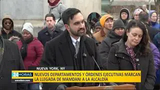 🟨 Nuevo alcalde de NY revoca &oacute;rdenes ejecutivas de su predecesor | 2 de Enero | Noticiero 24 Horas