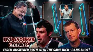 Two Snooker Legends vs Efren Reyes &mdash; The Same UNBELIEVABLE Kick Shot (1999)