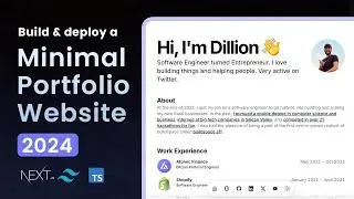 Build a Portfolio Website with Next JS , TailwindCSS and Framer Motion