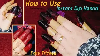 How to use Instant henna dip box 😱/ instant red mehndi finger tip / Mehndi art trick / bridal मेंहदी