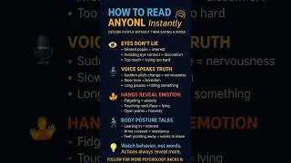 &ldquo;Decode People Without a Word 😲 Body Language Hacks&rdquo;