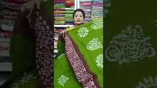 Cotton Batik Saree Live || Mom Batik Saree Collection || Raw Silk Saree Live