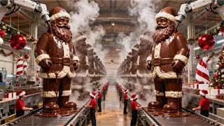 Inside a Modern Chocolate Santa Factory: From Raw Cocoa to Foil-Wrapped Holiday Figures Full Process