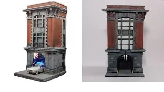 New Ghostbusters Firehouse 84' Miniature Facade Revealed preorder info by Cremated Plastic 
