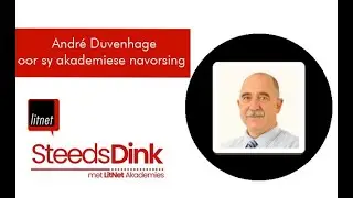SteedsDink met LitNet Akademies: Andr&eacute; Duvenhage oor sy akademiese navorsing