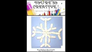 Snowflake Sculpture for Kids