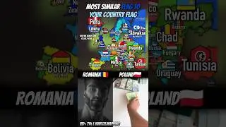 Most Similar Flag To Your Country Flag #mapping #map #shorts #popular #fyp