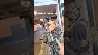 Ghk mk18 is such a beast with quantum hop up #airsoft