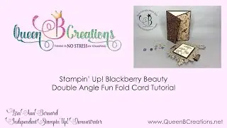 👑 Stampin' Up! Blackberry Beauty Angled Gatefold Card