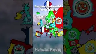 European Relations with France in 1939 #geography #mapping #map #europe #mapper