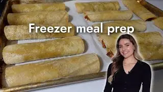 Freezer Meal Prep Taquitos! Plant Based Recipe