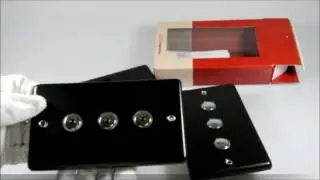 G&H Matt Black Touch or Remote Dimmer Light Switch