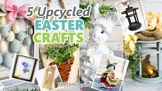 5 Upcycled Easter Crafts 💐 Creative Thrift Store Flip Ideas