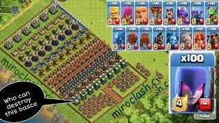 Who can destroy this base on clash of clans?