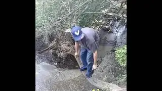Me and duda walking by nearby Creek