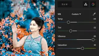 Lightroom dual colour effect photo editing || Lightroom background colour change preset 😍