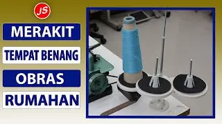 Memasang Tempat Benang Mesin Obras Rumahan Singer Butterfly