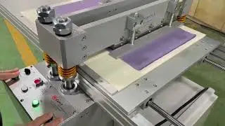 [CUPIT by SAMSUNGNECO] Textile sample cutting machine with square shape (Semi-Auto version) 사각절단기
