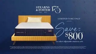 Save up to $800 on Stearns & Foster Adjustable Mattress Sets Video