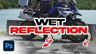 How to create wet reflection on the ground in photoshop