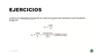 Velocidad síncrona motores trifásicos