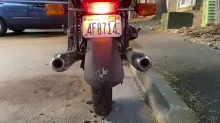 1980 BMW R100T Warm Idle - Post-20 -Minute ride
