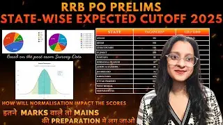 RRB PO Prelims Cutoff Expected 2025 State Wise #banking #rrb