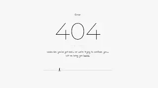 404 Error Page - Create  a animation template Using HTML & CSS