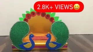 Ganpati decoration idea/How to make Ganpati makhar/ganesh chaturthi craft/janmashtami decoration
