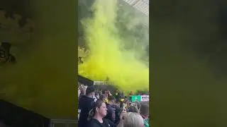 BVB Fans im neuen Bremen Ausw&auml;rtsblock