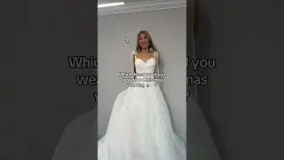 Which Christmas wedding dress would you wear? 🎄